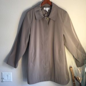 Preston and York trench coat rain car length overcoat womens size Petite XL